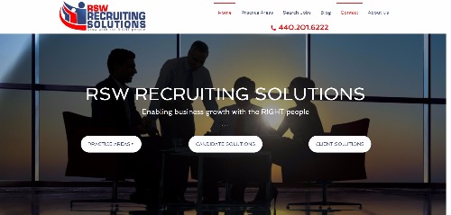 RSW Recruiting Solutions website